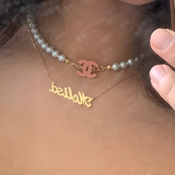 Cute pink vintage necklace - Picture 3 of 3